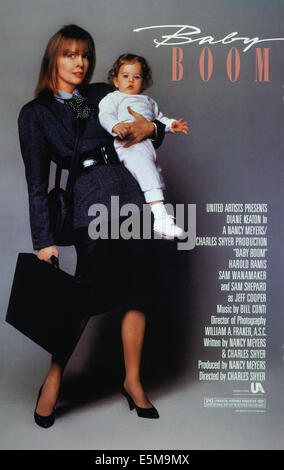 BABY BOOM, Diane Keaton, Kristina/Michelle Kennedy, 1987, (c) United Artists/courtesy Everett Collection Stock Photo