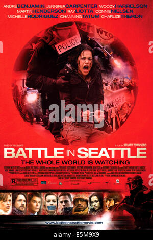BATTLE IN SEATTLE, top: Michelle Rodriguez, bottom, from left: Charlize Theron, Martin Henderson, Ray Liotta, Connie Nielsen, Stock Photo
