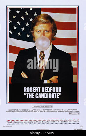 THE CANDIDATE, US poster, Robert Redford, 1972 Stock Photo