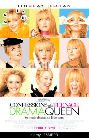 CONFESSIONS OF A TEENAGE DRAMA QUEEN, Lindsay Lohan, Megan Fox, 2004 ...