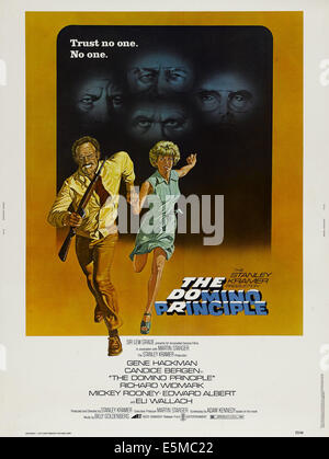 THE DOMINO PRINCIPLE, US poster, from left: Gene Hackman, Candice Bergen, 1977 Stock Photo