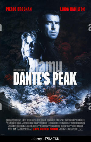 DANTE'S PEAK, Pierce Brosnan, Linda Hamilton, 1997 Stock Photo - Alamy