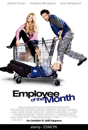 EMPLOYEE OF THE MONTH, Jessica Simpson, Dax Shepard (bottom), Dane Cook, 2006. ©Lions Gate/courtesy Everett Collection Stock Photo