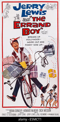 THE ERRAND BOY, US poster, Jerry Lewis, 1961 Stock Photo