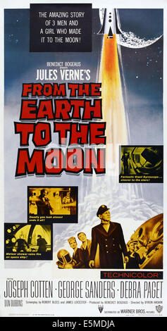 FROM THE EARTH TO THE MOON, from left, George Sanders, Don Dubbins ...