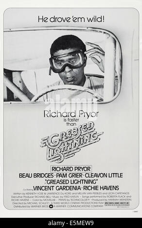 GREASED LIGHTNING, US poster art, Richard Pryor, 1977 Stock Photo