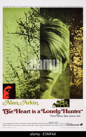 THE HEART IS A LONELY HUNTER, US poster, from left: Alan Arkin, Sondra Locke, 1968 Stock Photo