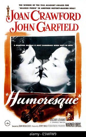 HUMORESQUE, John Garfield, Joan Crawford, 1946. Stock Photo