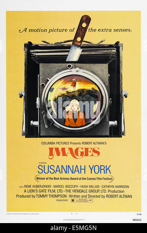 IMAGES, US poster, Susannah York, 1972 Stock Photo