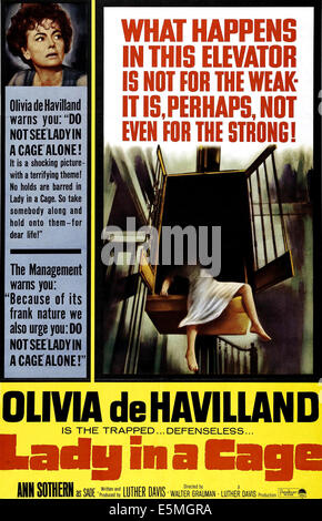 LADY IN A CAGE, Olivia De Havilland, 1964 Stock Photo