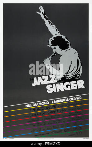 THE JAZZ SINGER, US poster art, Neil Diamond, 1980. ©Associated Film Distribution/ Courtesy: Everett Collection Stock Photo