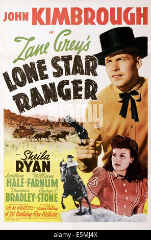 LONE STAR RANGER, US poster art, from top right: John Kimbrough, Sheila Ryan, 1942. TM & Copyright ©20th Century-Fox FIlm Corp. Stock Photo