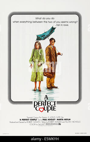 A PERFECT COUPLE, US poster, from left: Marta Heflin, Paul Dooley, 1979, TM & Copyright © 20th Century Fox Film Corp./courtesy Stock Photo