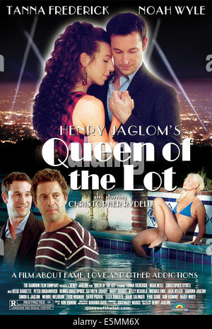 QUEEN OF THE LOT, top l-r: Tanna Frederick, Noah Wyle, bottom left: Noah Wyle, Christopher Rydell on poster art, 2010, ©Rainbow Stock Photo