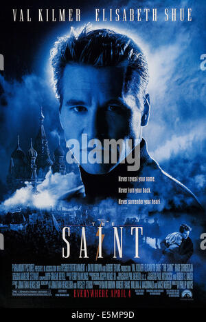 THE SAINT, US advance poster art, Val Kilmer, 1997. ©Paramount/courtesy Everett Collection Stock Photo