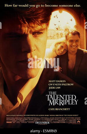 THE TALENTED MR. RIPLEY, Jude Law, Matt Damon, 1999, © Paramount ...