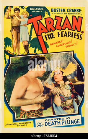 TARZAN THE FEARLESS, Julie Bishop, Buster Crabbe, 1933 Stock Photo - Alamy