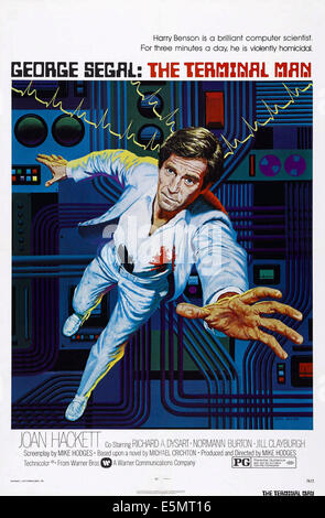 THE TERMINAL MAN, US poster art, George Segal, 1974 Stock Photo