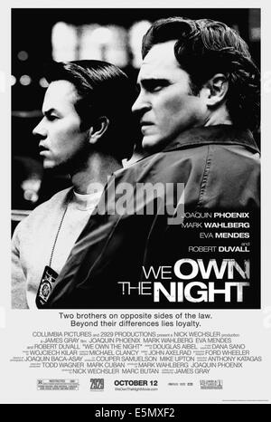 WE OWN THE NIGHT, Mark Wahlberg, Joaquin Phoenix, 2007. ©Columbia Pictures/Courtesy Everett Collection Stock Photo