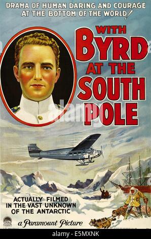 WITH BYRD AT THE SOUTH POLE, Admiral Richard E. Byrd, 1930 Stock Photo