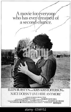 ALICE DOESN'T LIVE HERE ANYMORE, Ellen Burstyn, Kris Kristifferson, 1974 Stock Photo