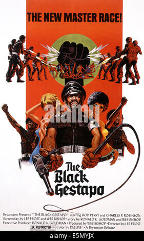 THE BLACK GESTAPO, Rod Perry (center), 1975 Stock Photo