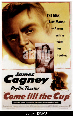 COME FILL THE CUP, from left: James Cagney, Phyllis Thaxter, 1951. Stock Photo