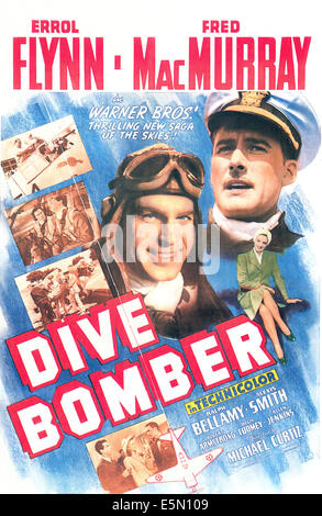 DIVE BOMBER, Fred MacMurray, Alexis Smith, Errol Flynn, 1941 Stock Photo