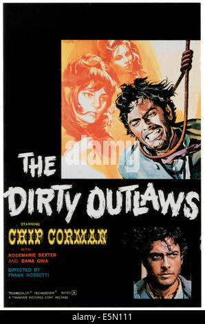 DIRTY OUTLAWS (aka EL DESPERADO), top right and bottom right: Chip Corman (aka Andrea Giordana), 1967. Stock Photo