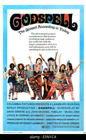 GODSPELL, (l-r): Lynne Thigpen, Katie Hanley, Robin Lamont, Victor Garber, Jeffrey Mylett, Jerry Sroka, Merrell Jackson, David Stock Photo