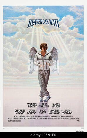 HEAVEN CAN WAIT, US poster art, Warren Beatty, 1978. ©Paramount/courtesy Everett Collection Stock Photo