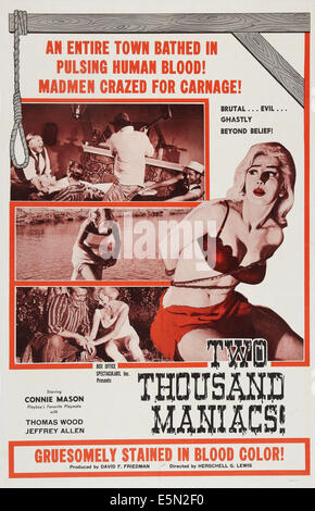 TWO THOUSAND MANIACS!, 1964 Stock Photo - Alamy