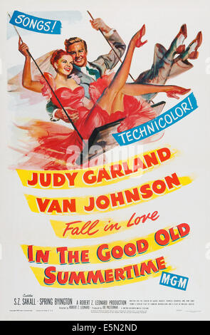 IN THE GOOD OLD SUMMERTIME, US poster, Van Johnson, Judy Garland, 1949 Stock Photo