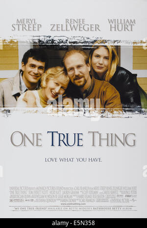 ONE TRUE THING, Tom Everett Scott, Meryl Streep, William Hurt, Renee Zellweger, 1998, touching Stock Photo