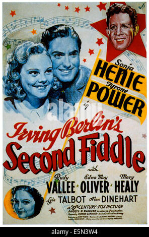 SECOND FIDDLE, from left, Sonja Henie, Tyrone Power, 1939, TM and ...