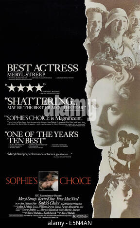 SOPHIE'S CHOICE, Meryl Streep, 1982, (c) Universal/courtesy Everett Collection Stock Photo