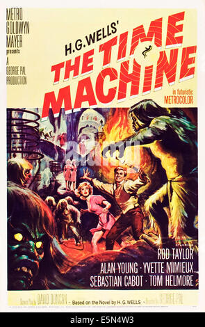 TIME MACHINE Rod Taylor and Yvette Mimieux in the 1960 film Stock Photo ...