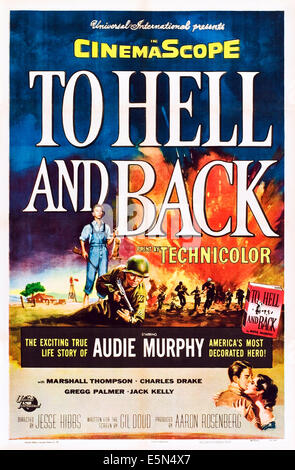 TO HELL AND BACK, US poster art, Audie Murphy, 1955. Stock Photo