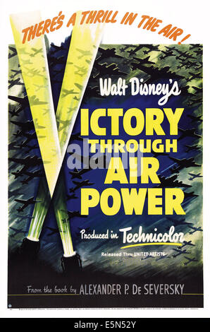 VICTORY THROUGH AIR POWER, US poster art, 1943. Stock Photo