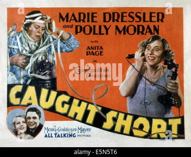 CAUGHT SHORT, bottom left: Anita Page, Charles Morton; top left: Marie Dressler; top right: Polly Moran, 1930 Stock Photo