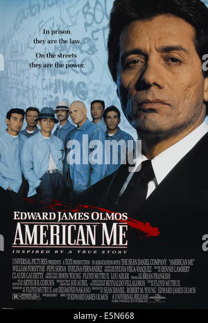 AMERICAN ME, US poster art, from left: Vic Trevino, Daniel A. Haro, Daniel Villareal, Danny de la Paz, William Forsythe, Stock Photo