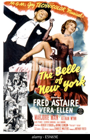 THE BELLE OF NEW YORK, Fred Astaire, Vera-Ellen, 1952 Stock Photo