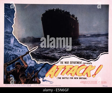 ATTACK! BATTLE OF NEW BRITAIN, 1944 Stock Photo