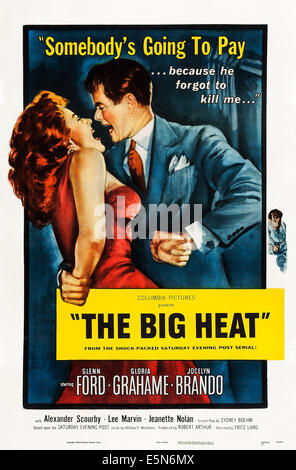 THE BIG HEAT, US poster, Gloria Grahame, Glenn Ford, Lee Marvin, 1953 Stock Photo