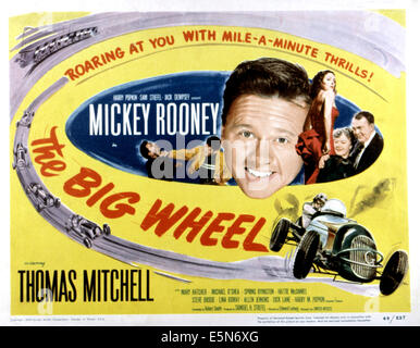 THE BIG WHEEL, Mickey Rooney, Lina Romay, Spring Byington, Thomas Mitchell, 1949 Stock Photo