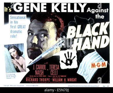 BLACK HAND, Teresa Celli, Gene Kelly, 1950 Stock Photo