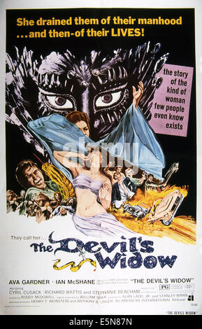 THE DEVIL'S WIDOW, (aka THE BALLAD OF TAM LIN), poster, Ian McShane, Ava Gardner, 1970 Stock Photo