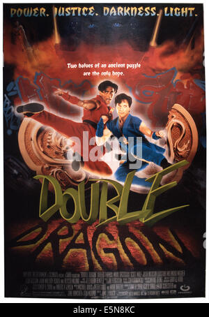 Original Film Title: DOUBLE DRAGON. English Title: DOUBLE DRAGON. Film  Director: JAMES YUKICH. Year: 1994. Stars: SCOTT WOLF; MARK DACASCOS.  Credit: COLUMBIA TRI STAR / VOLLICK, TOM / Album Stock Photo - Alamy