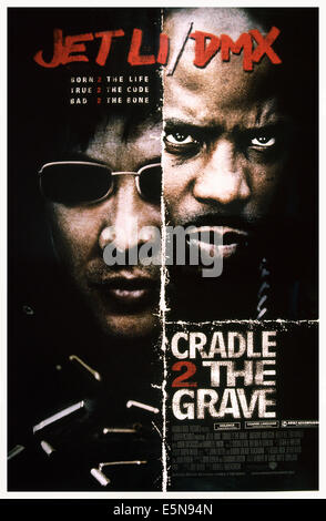 CRADLE 2 THE GRAVE, from left: Jet Li, DMX, 2003, © Warner Brothers/courtesy Everett Collection Stock Photo