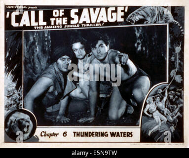 CALL OF THE SAVAGE (aka SAVAGE FURY), Harry Woods, Dorothy Short, Noah Beery Jr, 1935 Stock Photo